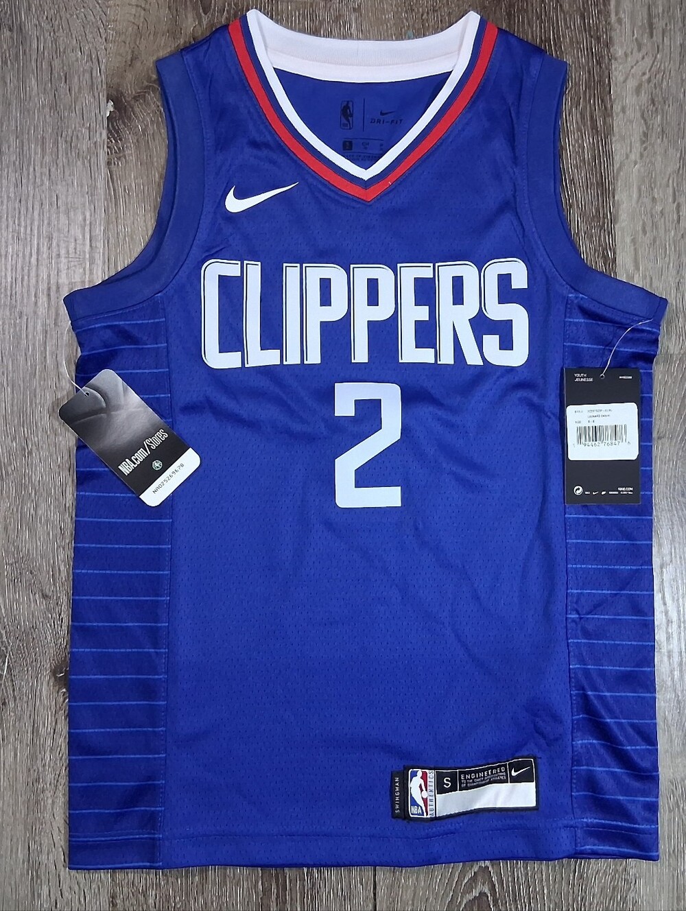 Nike Los Angeles Clippers Kawhi Leonard #2 Youth Small 8 Swingman Jersey NBA